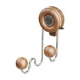 thumbnail image 2 of Ganchos de pared con ventosa de veta de madera | Toallero resistente para baño | Organizador multifuncional para cocina, armario, sombreros, llaves | Plástico y acero inoxidable | Instalación sin, 2 of 9