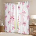 thumbnail image 2 of Feelyou Initial U Letter Curtains Pack of 2 (42x84 Each), Bow-tie Curtains Blackout, 2 of 6