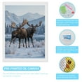 thumbnail image 3 of Diamond Art Kits for Adults - Moose Pair Winter Mountain Scene 5d Diamond Painting for Adults, Diamond Art for Adults Beginners, Frameless Diamond Painting Kits for Adults for Home Wall Decor, 3 of 7
