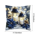 thumbnail image 4 of Xuniizn Christmas Pillow Covers 18x18 inch Xmas Decorations Soft Plush Faux Fur Wool Christmas Throw Pillow Cases Winter Holiday Decor for Sofa Living Room, 4 of 7
