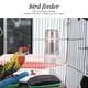 thumbnail image 3 of 2 comederos para pájaros domésticos, bebederos multifunción para pájaros, comederos de agua para pájaros prácticos., 3 of 6