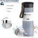 thumbnail image 4 of Termo con Infusor Bluelander 450 ml (Azul Claro), 4 of 4