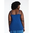 thumbnail image 3 of Terra & Sky Women's Plus Size Cami Top, Size 0X-5X, 3 of 5