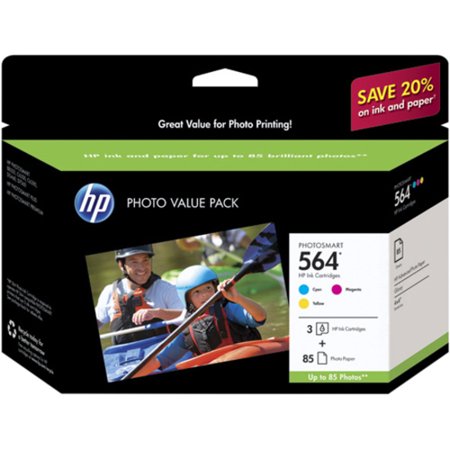 HP 564 Ink Cartridge, Cyan, Magenta, Yellow, Inkjet, 3