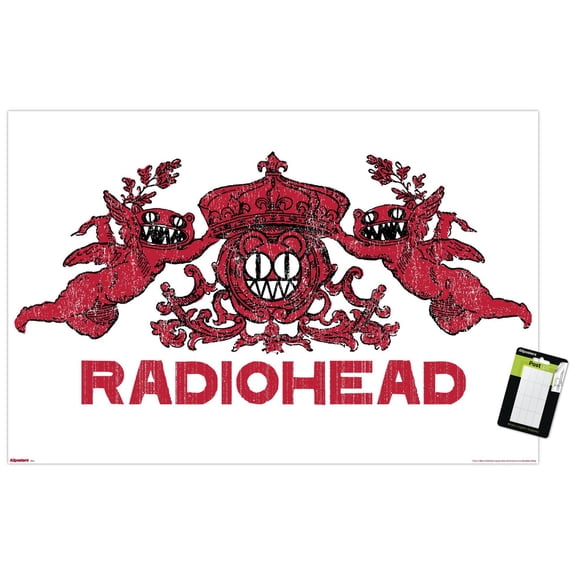 Radiohead - Red Crest Bears Wall Poster, 14.725" x 22.375"
