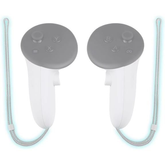SOULWIT 1 Pair Professional Replacement Wrist Straps for Oculus Quest3, Durable & Adjustable Controller Hand Straps for Meta Quest 3S, Easy DIY Installation - White
