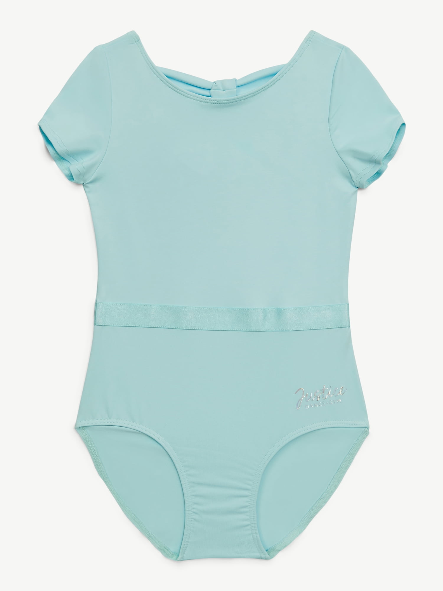 Justice Capsleeve Ballet Leotards for Girls with Ribbon, Sizes XS-XL