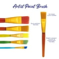 thumbnail image 7 of BAZIC Nylon Bristle Brush, Flat Angled Paintbrushes (5/pack), 2-Packs, 7 of 7