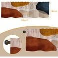 thumbnail image 2 of Valances Curtains for Windows, Boho Spots Abstract Art Semi Sheer Curtain Valances, Rod Pocket Short Window Treatment Light Filtering Decor Valances for Kitchen Living Room Bedroom Windows - 54"x18", 2 of 6