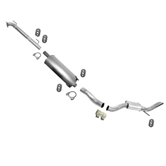 For 13-2017 Ram 1500 3.6 With Extended 140.5 Wheel Base Muffler Exhaust System