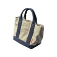 thumbnail image 2 of Bolso de mano de lona jinwen para mujer de gran capacidad Con bolsillo externo, 2 of 8