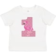 thumbnail image 3 of Inktastic First Birthday Flamingo 1 Year Old Girl Girls Baby T-Shirt, 3 of 5