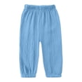 thumbnail image 5 of Cethrio Boys Cotton Sweatpants, Relaxed Fit Casual Elastic Bottom Spring Summer Boys Joggers Blue Size 10-12, 5 of 5