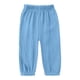 thumbnail image 5 of Niños pantalones niñas Color sólido suelto de ajuste casual deportivo cónico con bolsillos laterales cintura Niños niñas vestido pantalones, 5 of 6