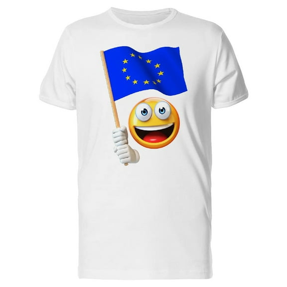 Happy Emoji Europe Council Flag Tee Men's -Image by Shutterstock