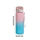 thumbnail image 3 of Botella de agua deportiva de gran capacidad para exteriores | Vaso de viaje de plástico a prueba de fugas con filtro incorporado | Vaso portátil resistente al calor con correa de transporte | Color, 3 of 6