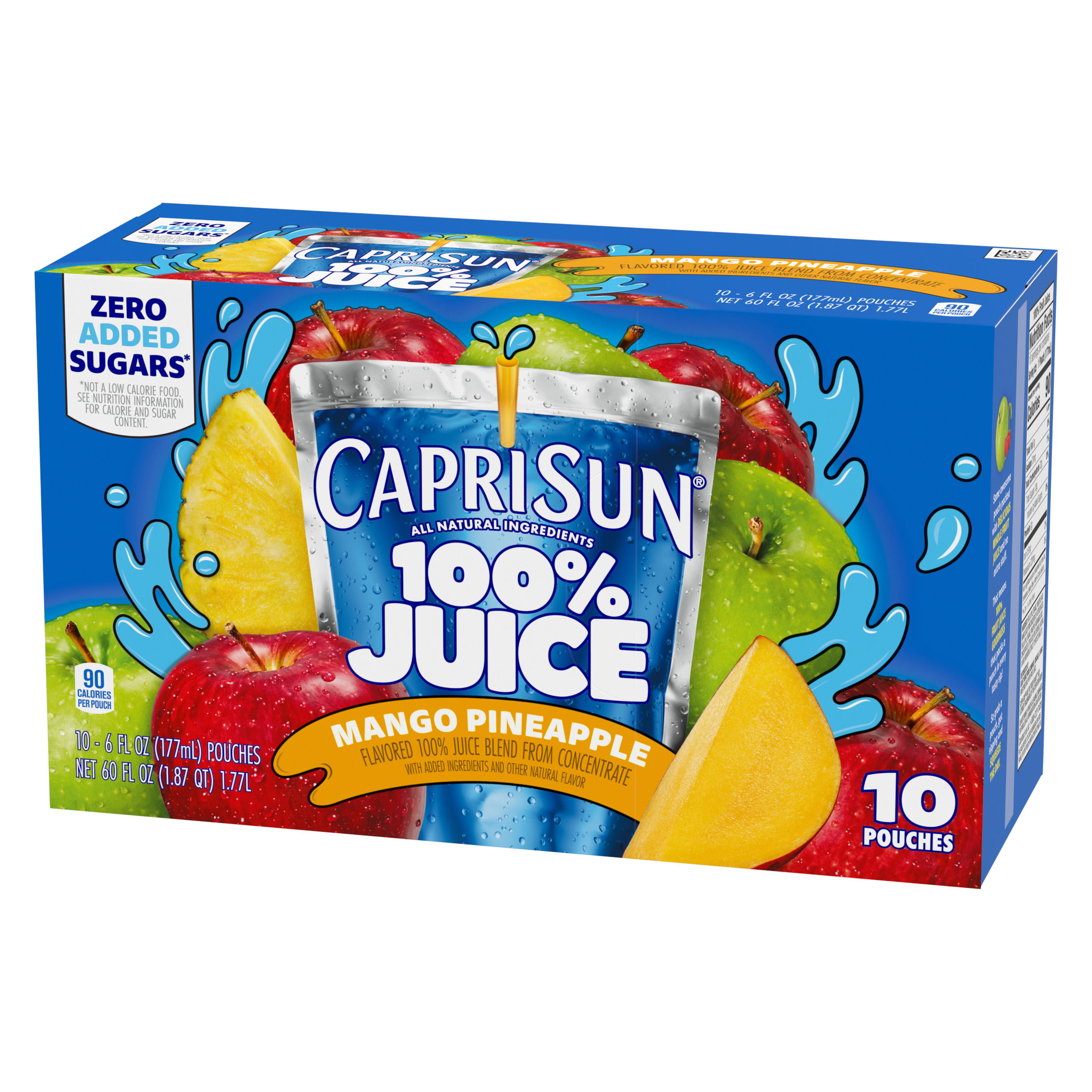 Capri Sun 100% Juice, Mango Pineapple, Paw Patrol - 10 pack, 6 fl oz pouches