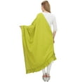 thumbnail image 3 of Phagun Indian Neck Wrap Cotton Dupatta Women Ethnic Chunni Ruffled Scarf-Lime Green, 3 of 5