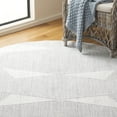 thumbnail image 3 of SAFAVIEH Martha Stewart Serenity Geometric Area Rug, Grey/Ivory, 6'7" x 6'7" Round, 3 of 5
