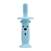 WANFIRE Rechargeable Toothbrush Portable Soft Baby Toothbrush Electric Toddler Oral Care Teether Brush with Music for 0-4 Years, Blue-2pcs
