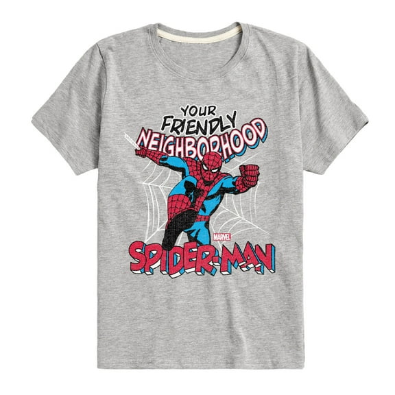 Marvel Spider-Man - Friendly Neighborhood - Toddler And Youth Short Sleeve Graphic T-Shirt