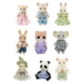 thumbnail image 3 of Adorable Animal Figures Miniature Dollhouse Animals Forest Creature Collectible Dolls for Kids Pretend Play Scene Decoration Random Outfits Included Set Panda, 3 of 3