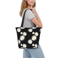 thumbnail image 2 of Pofeuu Daisies Flowers Print Women Fashion Shoulder Handbags Top Handle Satchel Bags Tote Shoulder Shopping Bag Stylish Canvas Tote Bag, 2 of 6
