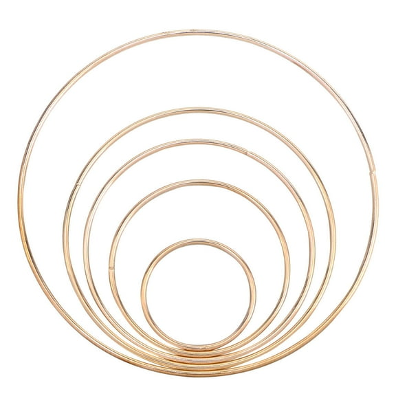 HOMOBABE 5Pcs Macrame Rings For Crafts And Diy Projects Metal Iron Home Decoration