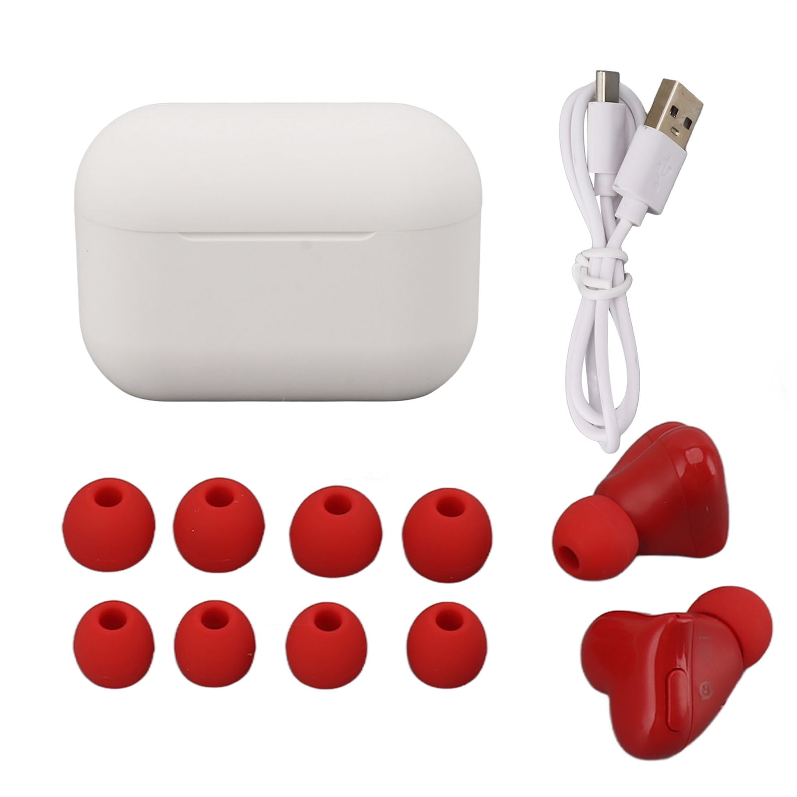 Earbuds, Noise Cancelling HiFi Stereo Earphones Heart Shaped Comfortable  For Music
