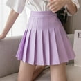 thumbnail image 3 of Jupe Plissée Mini pour Femmes Taille Haute Jupe Ajustée Jupe Plissée d'Été, 3 of 3
