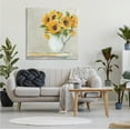 thumbnail image 2 of Stupell Industries Soft Petal Sunflower Vase Country Milk Jar Paintings Gallery-Wrapped Canvas Print Wall Art, 36x36, by Sue Schlabach, 2 of 5
