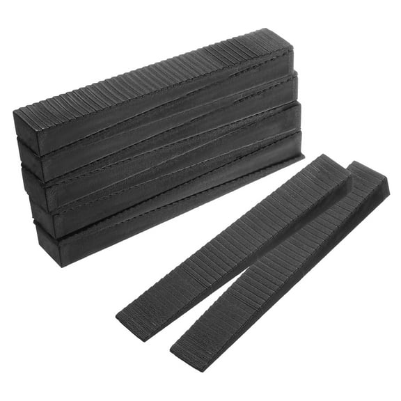 Furniture Levelers, 12 Pack Furniture Wedges, Black Plastic Wedges Shims for DIY Furniture (80 x 13 x 8mm)