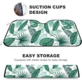 thumbnail image 4 of Car Windshield Sunshade Blocks Palm Leaves Tropical Sun Visor Protector Foldable Sun Shield For Vehicle Car Truck SUV Van 55x27.5 inches Keep Vehicle Cool, 4 of 6