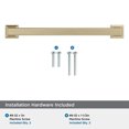 thumbnail image 5 of Amerock Lintel 6-5/16 inch (160mm) Center-to-Center Golden Champagne Cabinet Pull, 5 of 7
