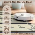 thumbnail image 6 of Design&I 8'x10' Washable Area Rug Extra Large Skid-Resistant Low Profile Island Theme Nautical Ships Horizontal Stripes Decorative Corner Accents for Living Room, Family, 6 of 7