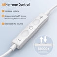 thumbnail image 5 of USB C Headphones for iPhone 17 16 15, Type C Earphones with Microphone Volume Control for Apple USB C Wired Earbuds, Samsung Galaxy S25 S24 S22 S21 S20, iPad Pro,Pixel 9 8 7, 5 of 7