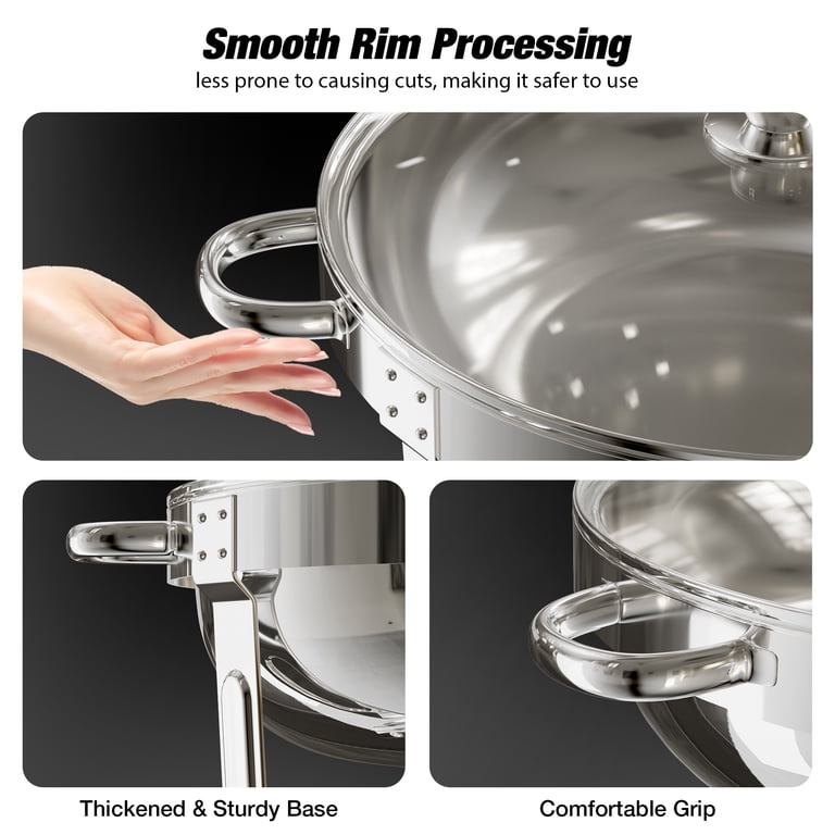 Warmounts Round Chafing Dish Buffet Set, 5QT, 2-Pack photo 4