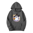 thumbnail image 3 of Hoodies for Womens 2025 Fall Halloween Costume Hooded Jacket Loose Casual Fleece Sweatshirts Halloween Ghost Graphic Printed Long Sleeve Sweaters Pullover with Pocket, 3 of 4