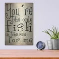 thumbnail image 4 of Luxe Metal Art 'You're The Only Fish In The Sea' by Nicklas Gustafsson, Metal Wall Art, 12"x16", 4 of 9