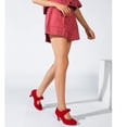 thumbnail image 4 of Women's Mary Jane Pumps with Heel Vintage Shoes Retro Cute Bow Round Toe Size 7, 4 of 8