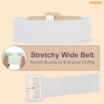 thumbnail image 6 of WHIPPY Women Wide Stretch Belt Elastic Waist Belt for Dresses Ladies Waist Belts, 6 of 7