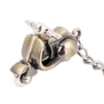 thumbnail image 4 of Bronze Tone Metal Scooter Motorcycle Shaped Pendant Keychain, 4 of 5