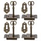 thumbnail image 1 of KAKOWELY 4Jgo Cerraduras Decorativas Para Muebles De Hierro Con Llave Para Cajones Y Armarios, 1 of 8