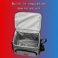 thumbnail image 7 of Insulated Cooler Bag | Leakproof Portable Soft Sided Tote | 36L Large Capacity | Foldable Collapsible Gray Cloth | For Lunch Grocery Camping Travel Picnic | 29x24x22cm | Lightweight 0.99lb, 7 of 7