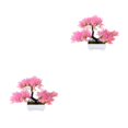 thumbnail image 2 of Bearachild Plantas artificiales Bonsai de simulación de pino Maceta de árbol pequeño Flores en maceta para el hogar Sala de estar Adornos de Type5 NO5, 2 of 6