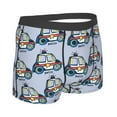 thumbnail image 3 of Balery Police Car Men's Boxer Briefs, Soft and Breathable Cotton Underwear with nylon Waistband-XX-Large, 3 of 9