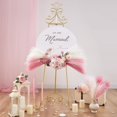 thumbnail image 2 of JUMRHFAN Pampas Grass Pink Decor 17.7 inch 6pcs, Faux Pampas Grass Home Decor, Artificial Pampas Grass Blush Fake Pampas, Short Vase Room, 2 of 8