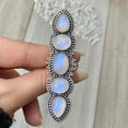 thumbnail image 2 of Handcrafted Rainbow Moonstone Statement Ring. made In 925 Sterling Silver. Boho Ring, White Stone Ring, Boho Jewelry, Gift For Her,....., 2 of 4