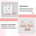 thumbnail image 4 of 36pcs Mini Place Card Holders Cute Table Card Holders Triangle Shape Wedding Table Number Holders Rose Gold Photo Holder Pictures Stand Clips for Place Cards Weddings Anniversary Party, 4 of 9