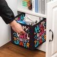 thumbnail image 5 of Valentine's Day Font Foldable Storage Cubes with Handle, 10.8"x10.5"x10.6", Large Capacity Storage Containers for Toy Box, 5 of 6